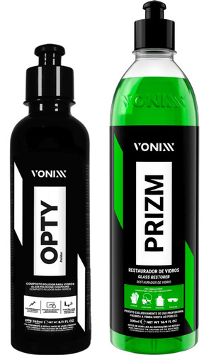 Opty Polidor De Vidros E Prizm Removedor De Manchas Vonixx Cor Preto