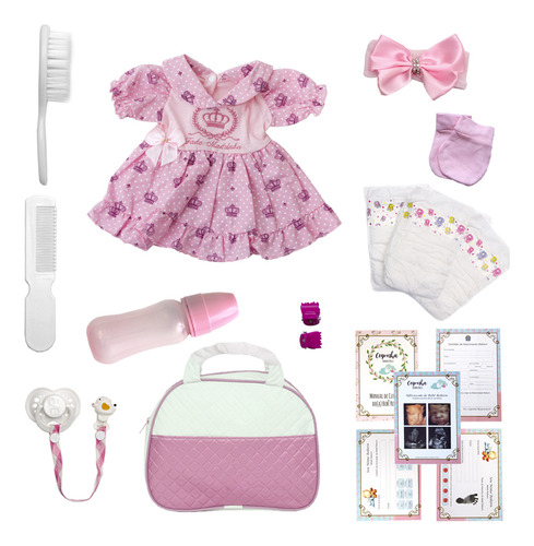 Bebê Reborn Baby Alive De Silicone Realista Morena 20 Itens