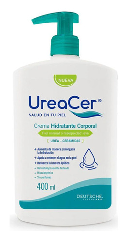  Crema Corporal Hidratante Piel Normal 400ml Ureacer