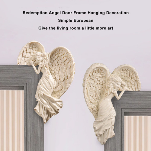 Decoración De Marco De Puerta De Ángel, Única Y Exquisita Pu