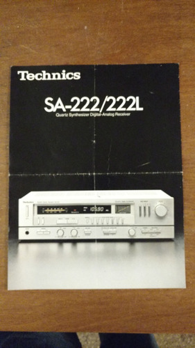 Catalogo Technics De Amplificador Decada Del 80 