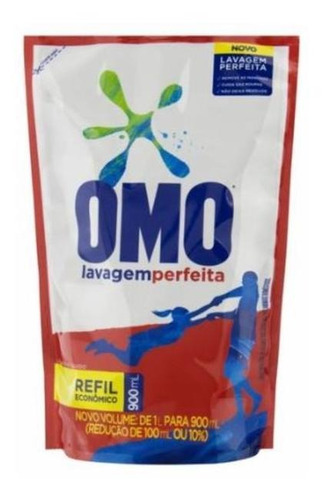 Imagem 1 de 1 de Kit Com 3 Unid Sabão Líquido Omo Lavagem Perfeita 900 ml