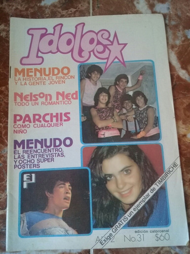 Revista Ídolos Menudo Parchís # 60 (Usado)