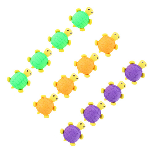 Lápiz De Borrar Con Forma De Tortuga, 12 Unidades, Regalo Pa