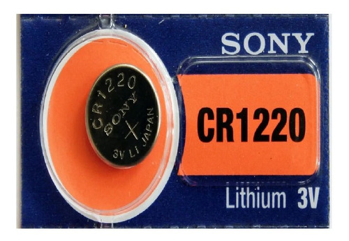 Pila Cr1220 Sony 3 Volt Lithium Coin Cell Batteries 