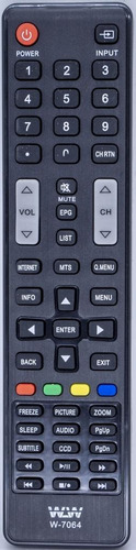 Controle Remoto Tv Semp Toshiba Wlw-7064