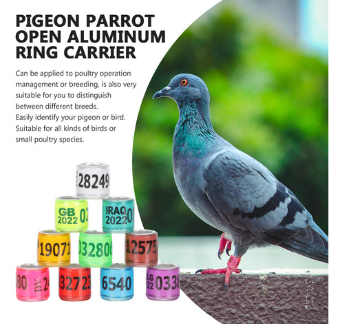 Anel De Identificação Ctr Ring Homing Pigeon Anel Para Perna