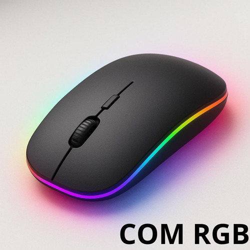 Kit Mouse Sem Fio Usb Recarregável Mouse Pad Antiderrapante