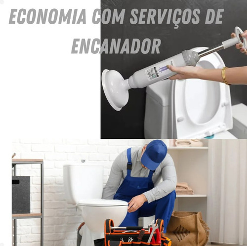 Desentupidor Essentials Vaso Privada Pia Ralo Ar Alta Pressão Robusto Triboshop