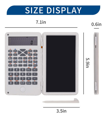 Cuaderno De Calculadora Básica Con Tableta De Escritura Lcd,