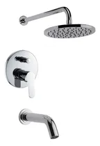Comprar Monocomando De Ducha De Embutir Cromada Roseta Grande Dmc