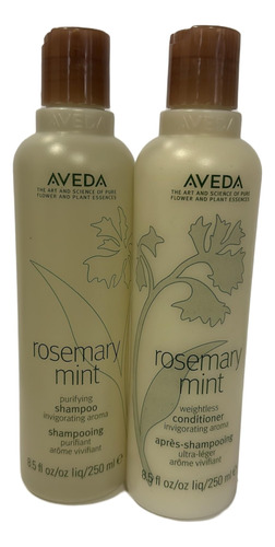 Conjunto De Shampoo E Condicionador Aveda Rosemary Mint 250m