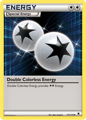 Cartas Pokemon Xy Double Colorless Energy 111/119 Phf