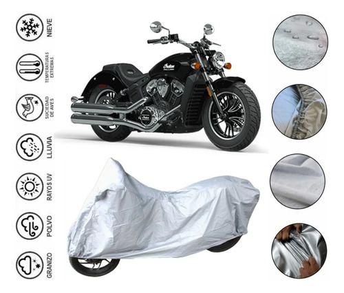 Cubre Impermeable Moto Para Indian Scout