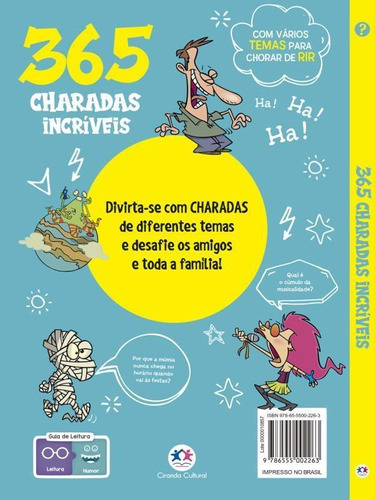 365 Charadas Incríveis, De Cultural, Ciranda. Editora Ciranda Cultural, Capa Mole Em Português