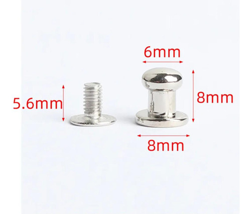 Tornillo De Cabeza Redonda Bisutería Marroquineria