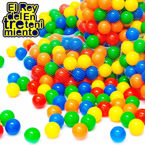 Imagen 4 de 7 de Set 50 Pelotas Pelotero Grandes 7.5cm Brillantes+ Red El Rey