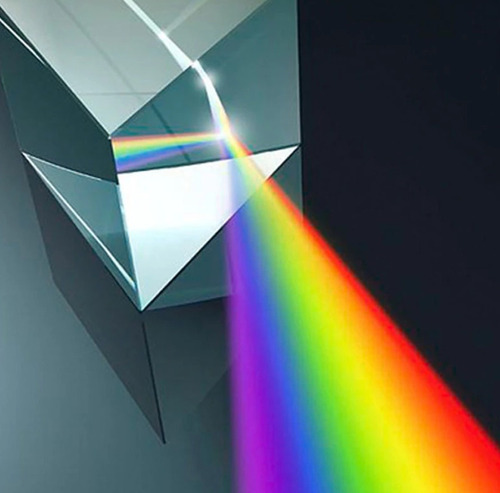 LAANCOO Crystal Triangular Prisma Prisma óptico Refractor de Cristal del Arco Iris Maker para la Enseñanza de Ciencias Espectro Fotografía Decoración Física 