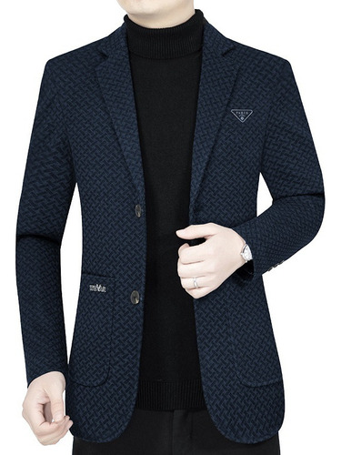 General Blazer Casual De Negocios A Cuadros Para Hombre 2024