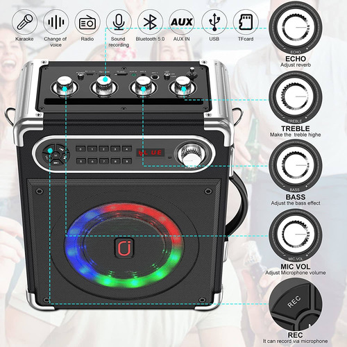 Control Remoto Y Luces Led Karaoke