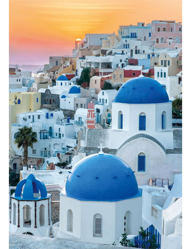 Rompecabezas Santorini Atardecer Clementoni 1000 Pzs Compact