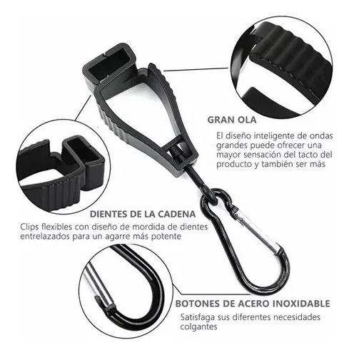 13 Pinzas Para Guantes, Sujetador De Seguridad