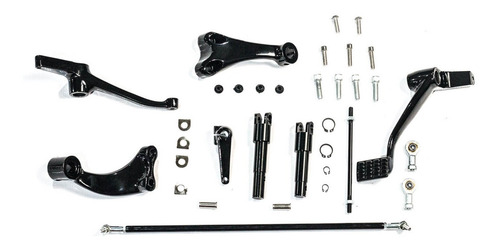 Imagen 4 de 5 de Mandos Adelantados Negros Para Harley Sportster 14 O Mas