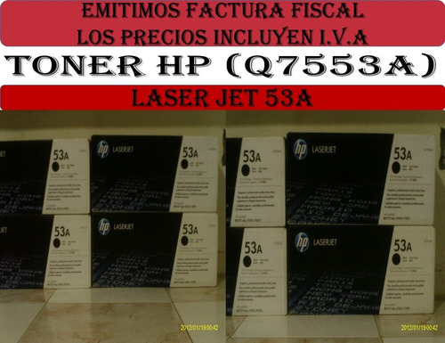  Tóner Negro Hp 53a Laser Jet (q7553a)