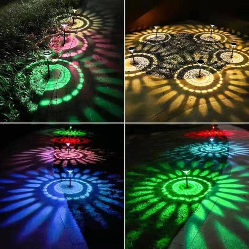 Trustella Solar Pathway Lights Cambio De Color, Luces Solare