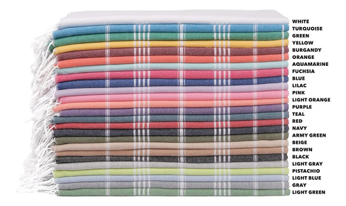 Juego De Toallas Havluland Turca Secado Rapido Multicolor