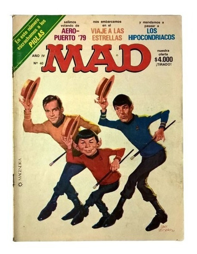 Revista Mad Argentina #40 Star Trek - Viaje A Las Estrellas