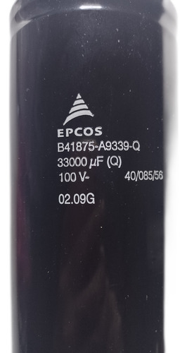 Capacitor Electrolítico Blindado Siemens Epcos 33000uf/100 V