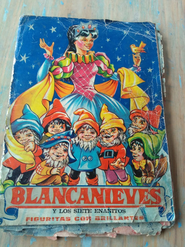 Antíguo Album Figuritas Blanca Nieves Y Los Siete Enanitos 