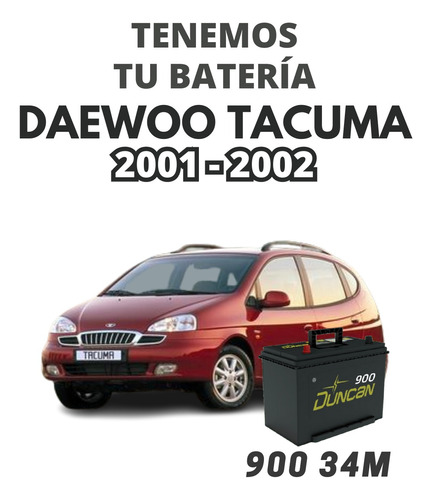 Batería Para Daewoo Tacuma 2001-2002 