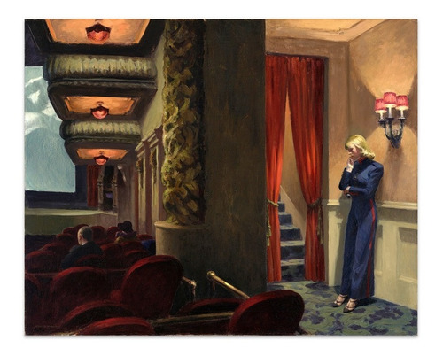 Cuadro Canvas Fine Art Pelicula De Nueva York Hopper 40x50