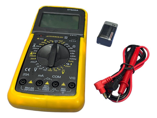 Tester Digital Multimetro Dt-9205 A Con Capacimetro