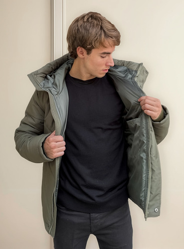 Campera Puffer Kensington Abrigada E Impermeable