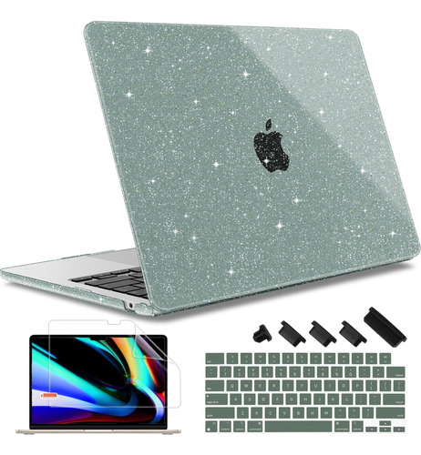 Funda May Chen Para Macbook Air 13 M2 + C/teclado Glitter G