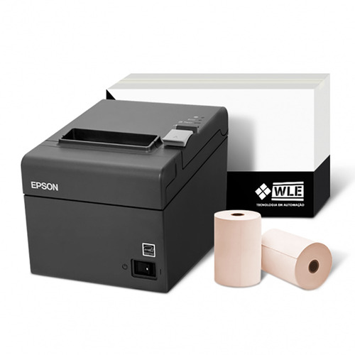 Kit Impressora Epson Tm-t20 Usb E Bobina 80x40 C Nf