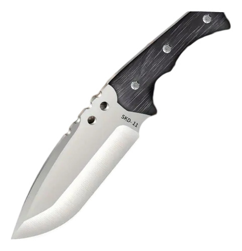 Faca Vusak Skd11 5mm 27,5cm C/bainha Couro