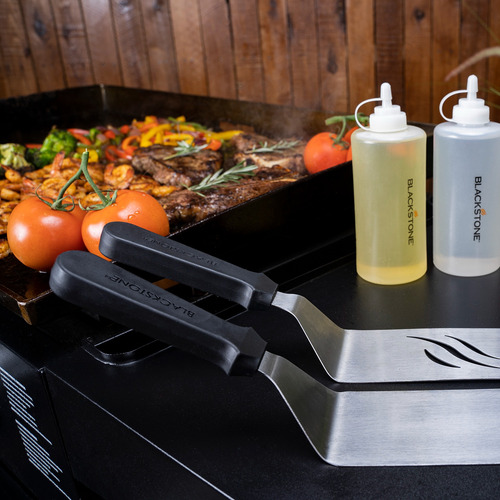 Herramientas De Parrilla : Kit De Espátulas Y Limpieza