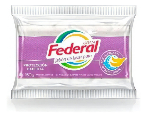 Gran Federal Jabon Para Lavar Ropa C/suaviz Bio 1x150 Grs