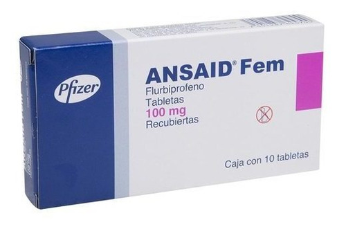 Ansaid Fem Flurbiprofeno 100 Mg Con 10 Tabletas