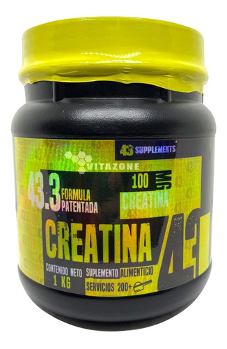 Imagen 12 de 12 de Creatina 1 Kg 200 Servicios 43 Supplements