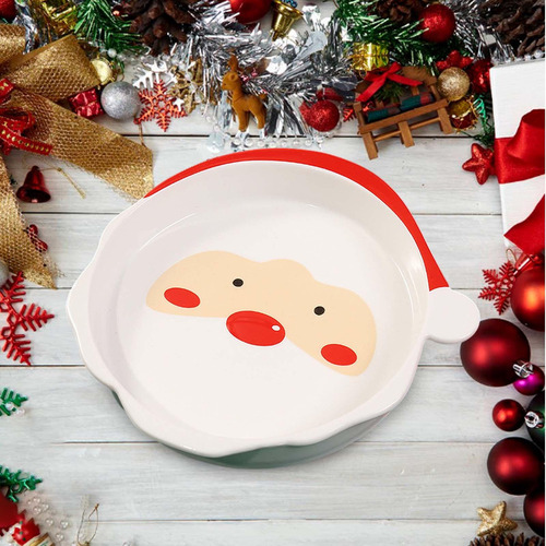 Vajilla Navideña, Plato Para Papá Noel De 8 Pulgadas