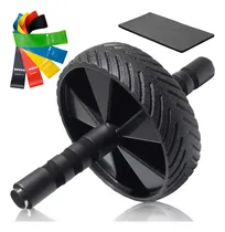 Comprar Kit Rueda Abdominales Abs Con Bandas Ejercicios Elasticas Fitnes Profesional Gimnasio Pilates Yoga Pvc