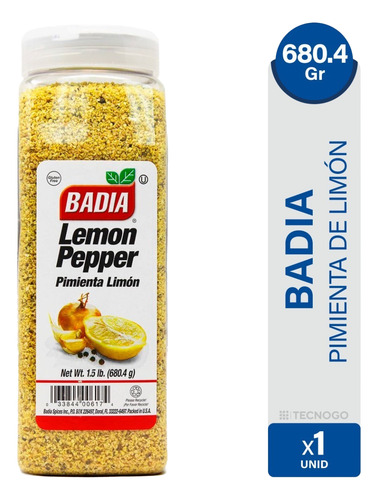 Badia Condimento Pepper Pimienta Limón 680.4g