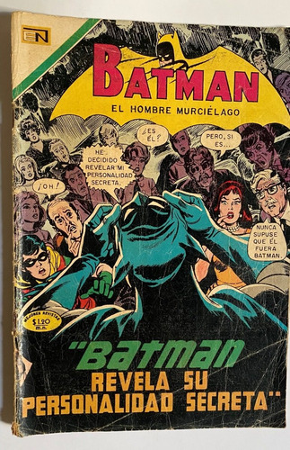 Batman, Revela Su Personalidad Secreta 520 Novaro 1970, Cr01 | Cuotas sin  interés