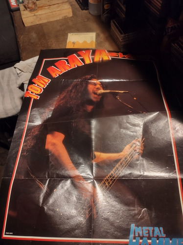 Iron Maiden Slayer Tom Araya Póster De Época Gigante