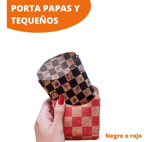 Porta Papas Y Tequeños De Papel